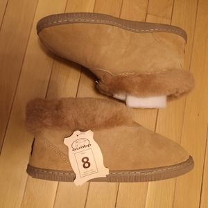 Auabp Sheepskin Shearling Wool Lined Booties Boots not UGG